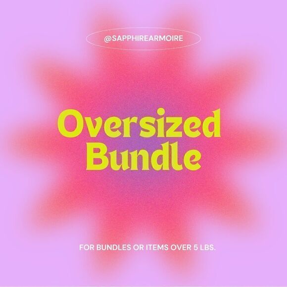 Oversized Bundle For Items Over 5 lbs - Picture 1 of 1